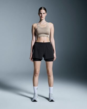Dames 3″ Performance 2/1 Shorts Black