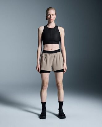 Dames 3″ Performance 2/1 Shorts Cinder | Black