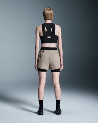 Dames 3″ Performance 2/1 Shorts Cinder | Black