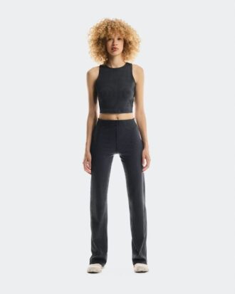 Dames All-Day Ribbed Crop