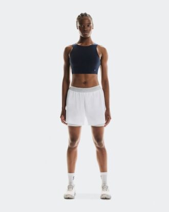 Dames 3″ Performance 2/1 Shorts White | Glacier