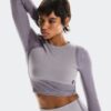 Dames Studio Knit Long-T Crop Dames Studio Knit Long-T Crop