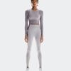Dames Studio Knit Long-T Crop Dames Studio Knit Long-T Crop