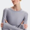 Dames Train Long Sleeve Crop Dames Train Long Sleeve Crop