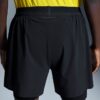 Heren 5″ Performance 2/1 Shorts Black Heren 5″ Performance 2/1 Shorts Black
